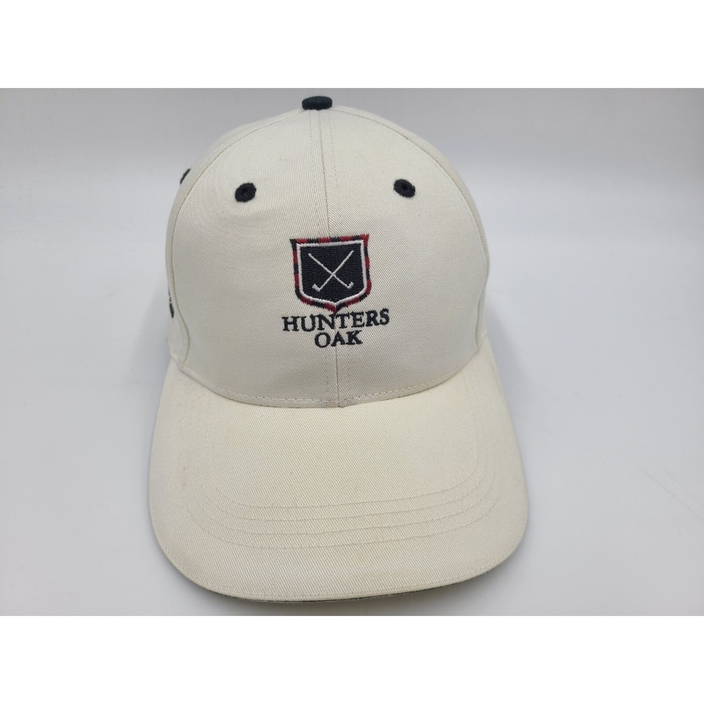 Hunters Oak Golf Club Course Ahead Strapback Adjustable Hat Cap Men‎ Women White